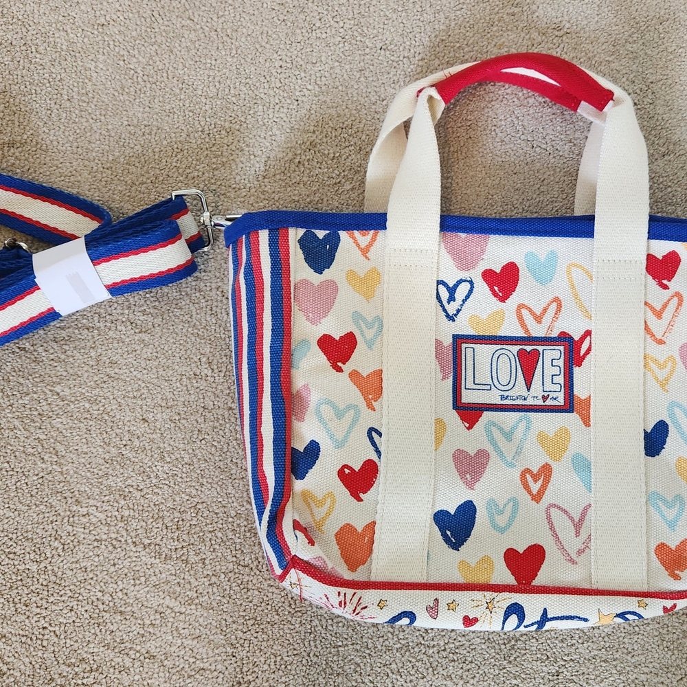 Brighton Canvas Heart Purse